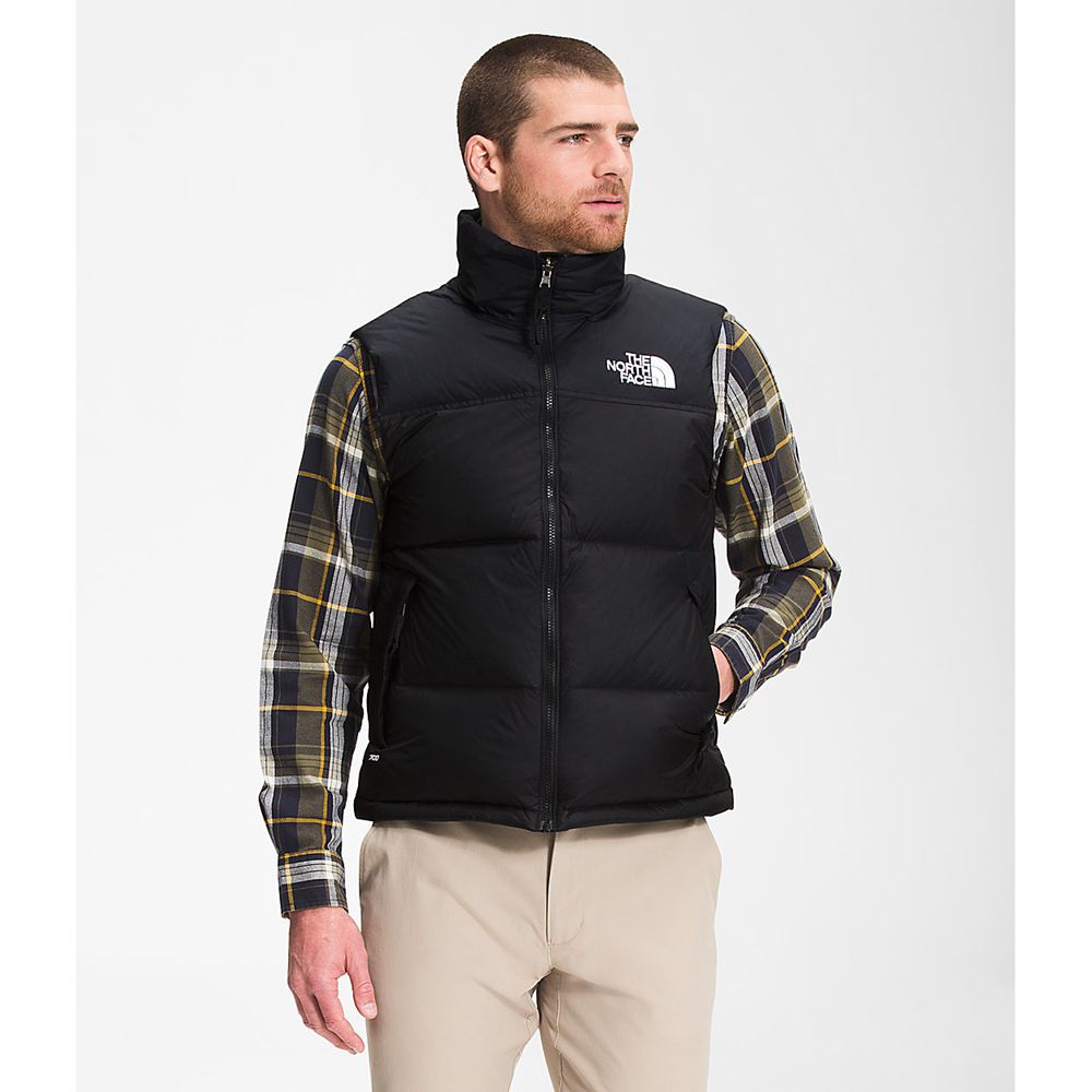 The North Face Nuptse Jacket Mens Australia - The North Face 1996 Retro Black Mountain (EWM-105984)